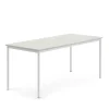 Pöytä BORÅS 1800x800x760 mm, harmaa laminaatti, valkoinen