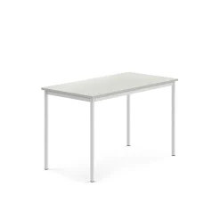 Pöytä BORÅS 1200x700x760 mm, harmaa laminaatti, valkoinen