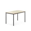 Pöytä BORÅS 1200x800x760 mm, koivulaminaatti, antrasiitinharmaa