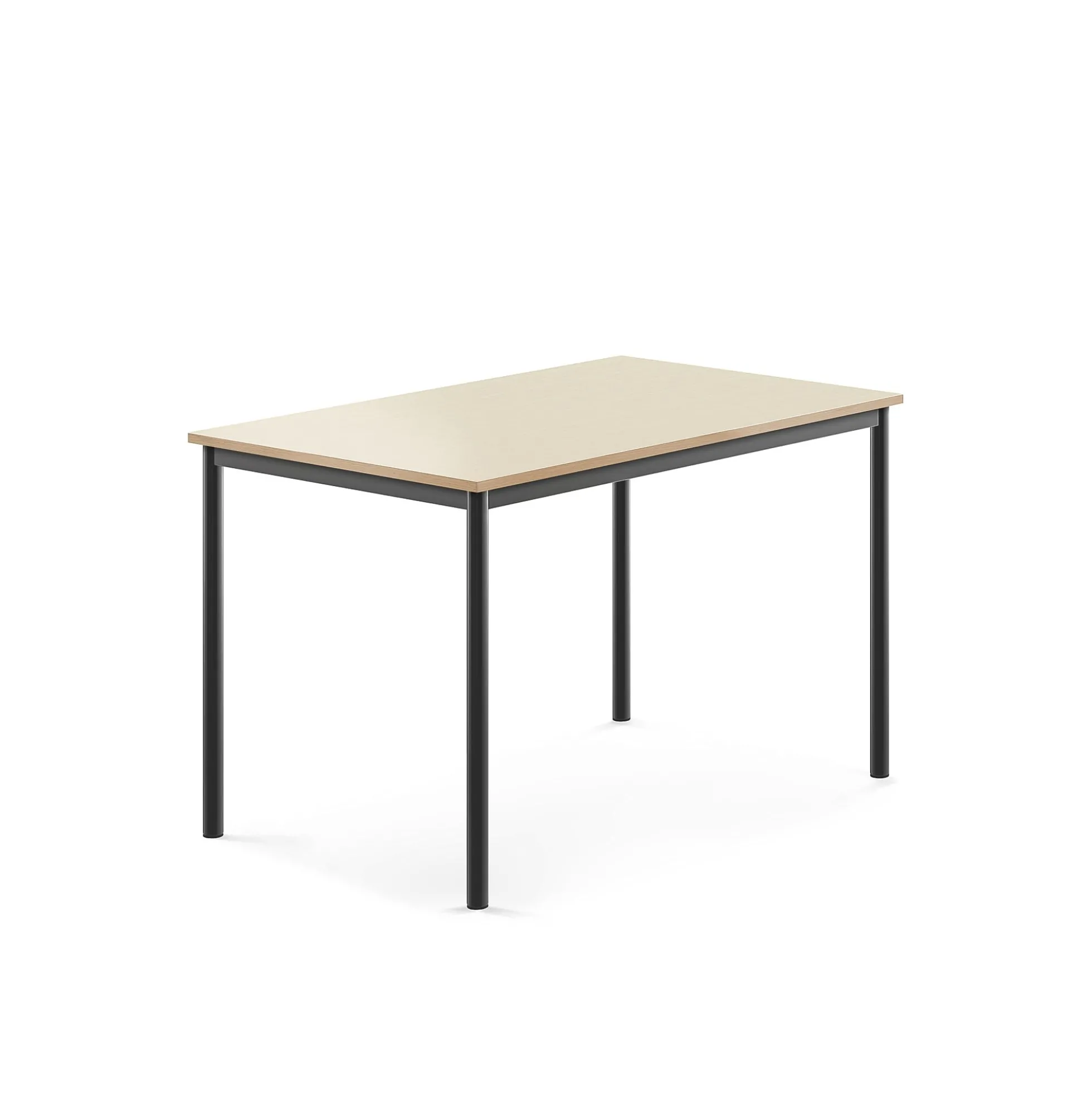 Pöytä BORÅS 1200x800x760 mm, koivulaminaatti, antrasiitinharmaa
