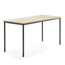 Pöytä BORÅS 1800x800x900 mm, koivulaminaatti, antrasiitinharmaa