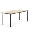 Pöytä BORÅS 1800x800x760 mm, koivulaminaatti, antrasiitinharmaa