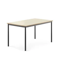 Pöytä BORÅS 1400x800x720 mm, koivulaminaatti, antrasiitinharmaa