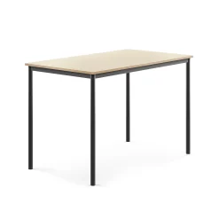 Pöytä BORÅS 1400x800x900 mm, koivulaminaatti, antrasiitinharmaa