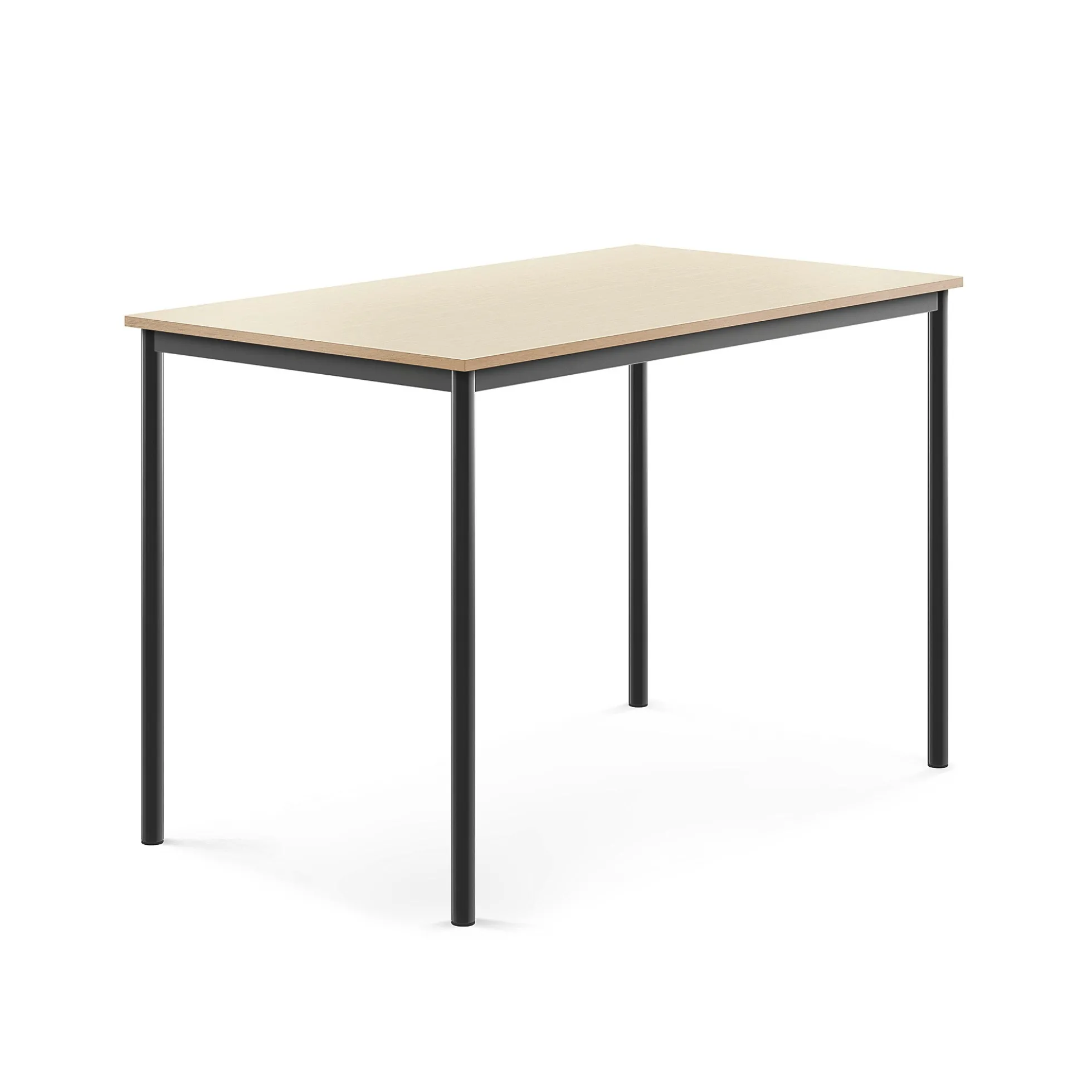 Pöytä BORÅS 1400x800x900 mm, koivulaminaatti, antrasiitinharmaa