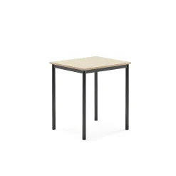 Pöytä BORÅS 700x600x760 mm, koivulaminaatti, antrasiitinharmaa