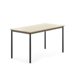 Pöytä BORÅS 1400x700x720 mm, koivulaminaatti, antrasiitinharmaa