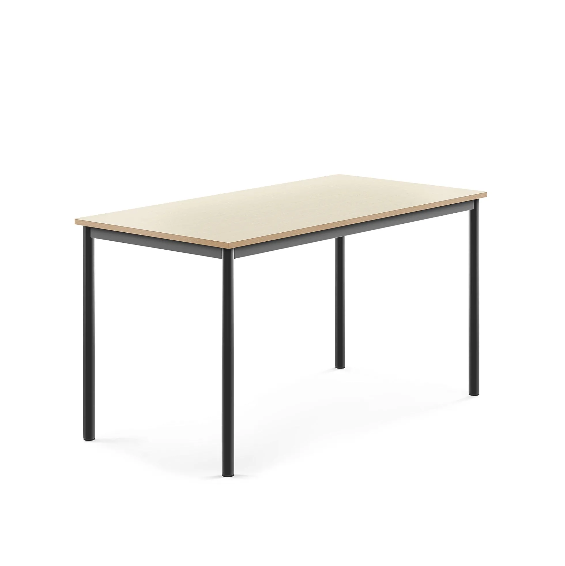 Pöytä BORÅS 1400x700x720 mm, koivulaminaatti, antrasiitinharmaa