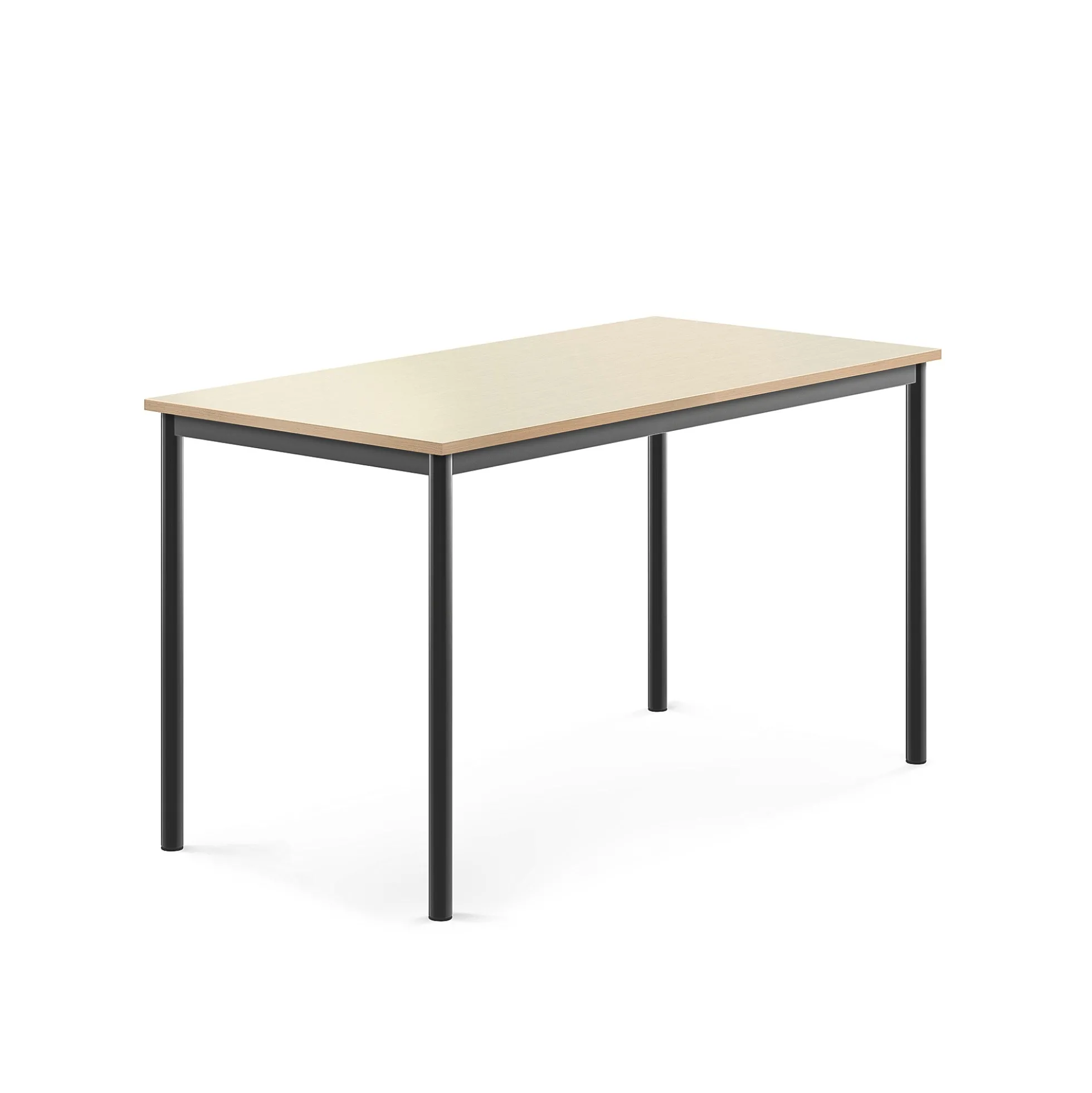 Pöytä BORÅS 1400x700x760 mm, koivulaminaatti, antrasiitinharmaa