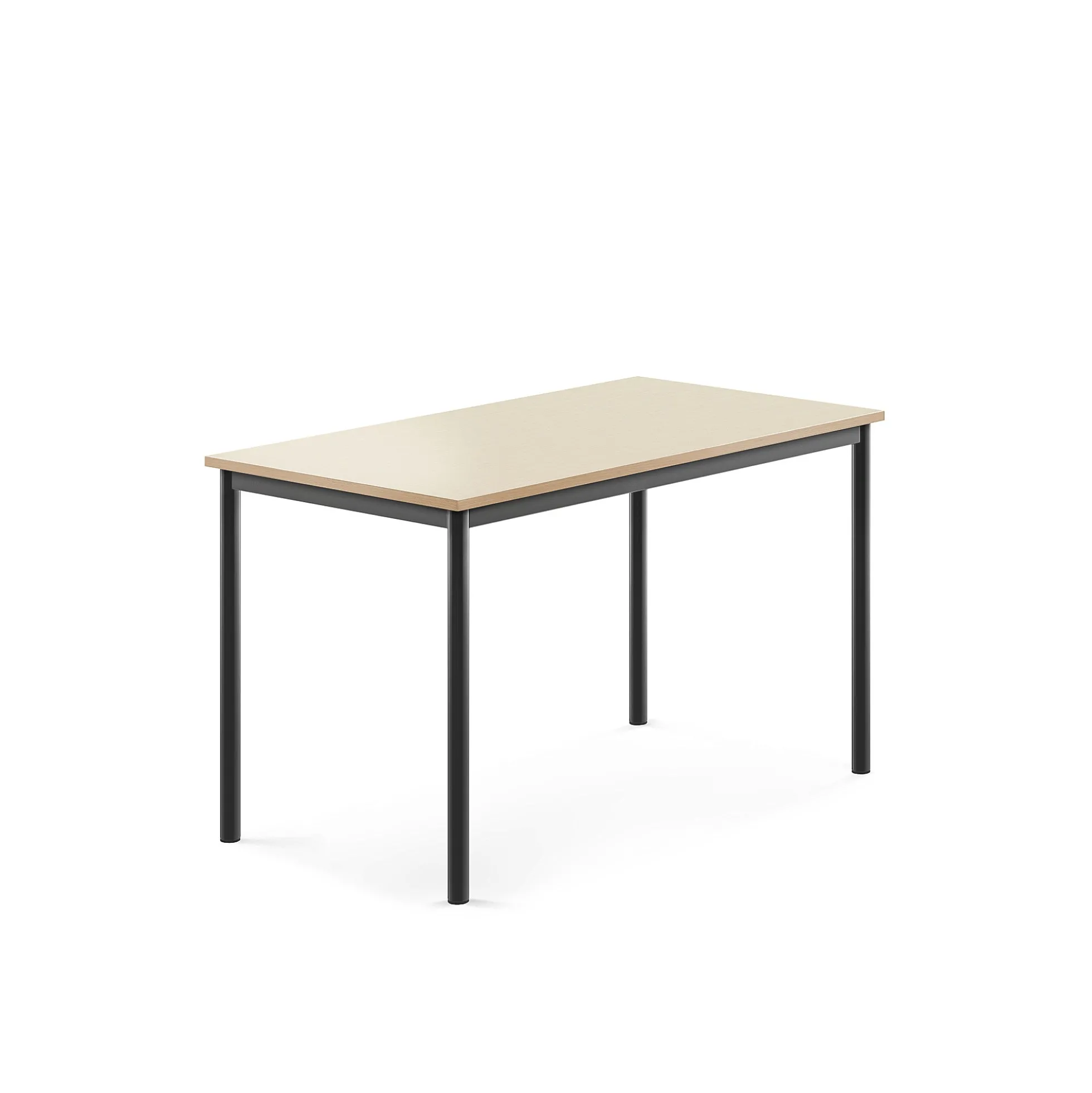 Pöytä BORÅS 1200x700x720 mm, koivulaminaatti, antrasiitinharmaa