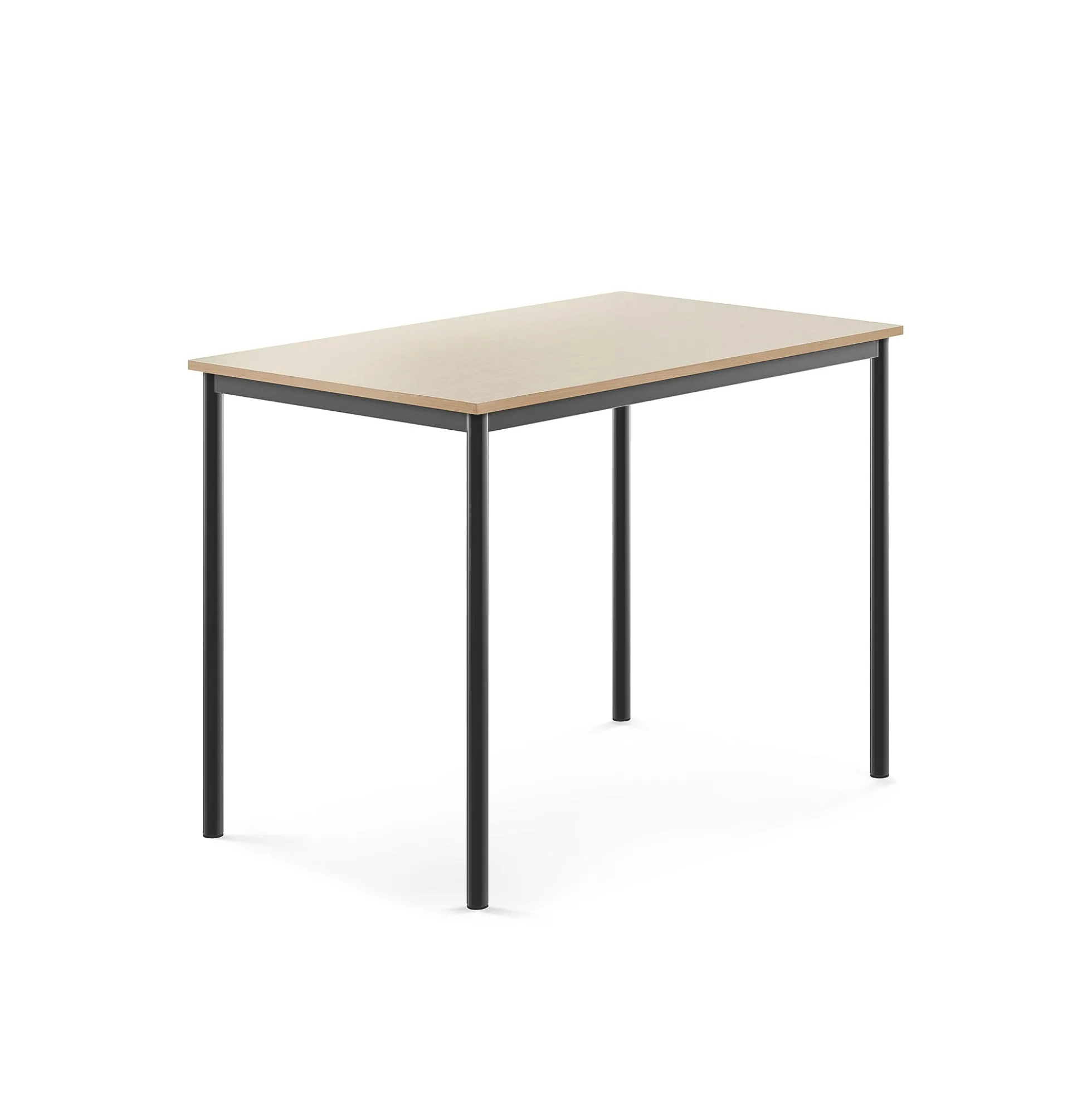 Pöytä BORÅS 1200x800x900 mm, koivulaminaatti, antrasiitinharmaa