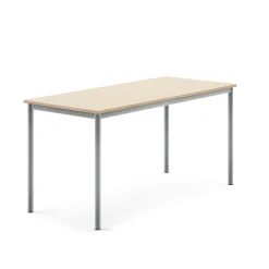 Pöytä BORÅS 1600x700x760 mm, koivulaminaatti, hopeanharmaa