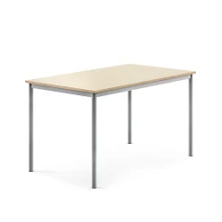 Pöytä BORÅS 1400x800x760 mm, koivulaminaatti, hopeanharmaa