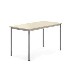 Pöytä BORÅS 1400x700x760 mm, koivulaminaatti, hopeanharmaa