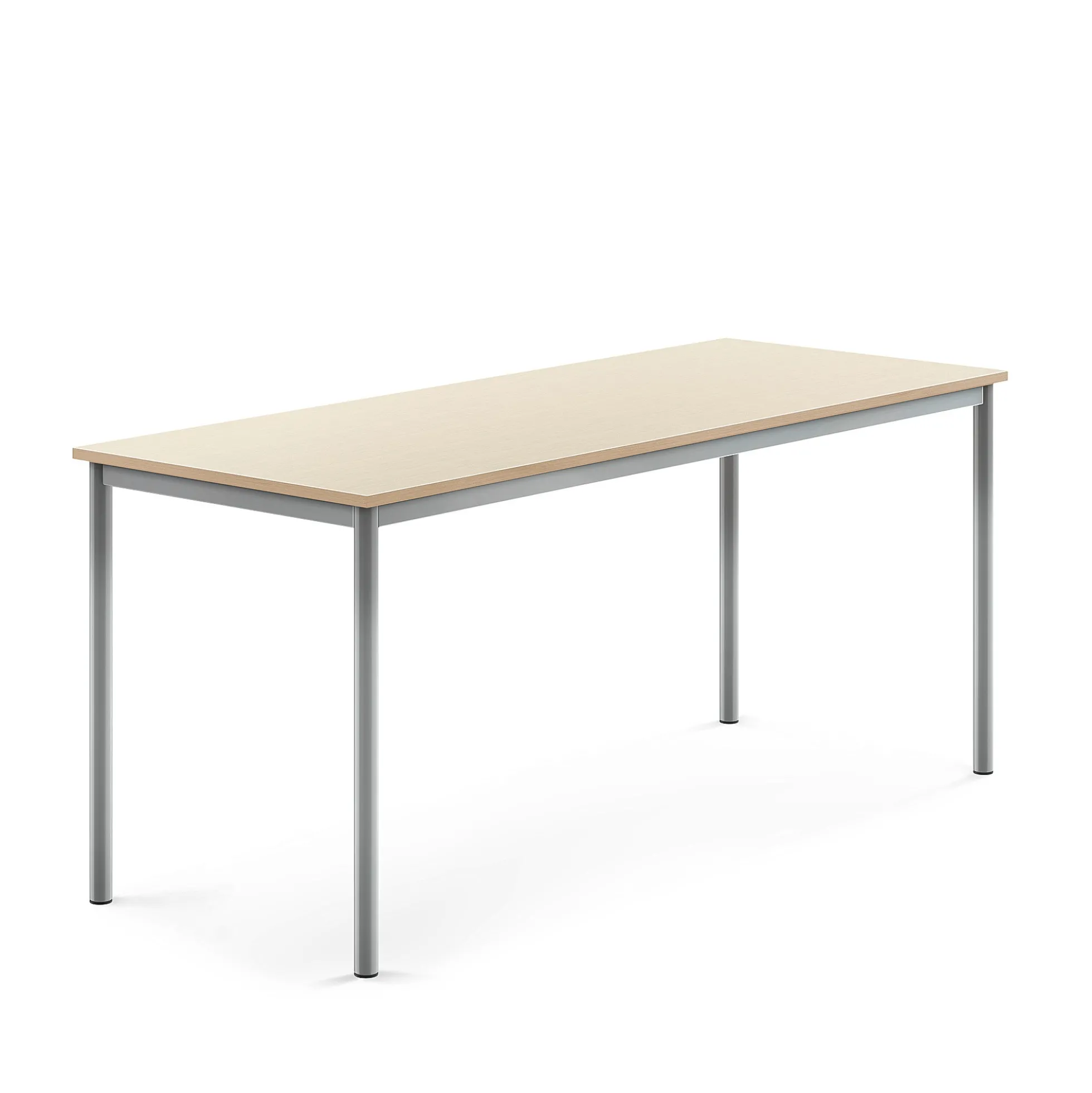Pöytä BORÅS 1800x700x760 mm, koivulaminaatti, hopeanharmaa