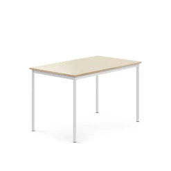 Pöytä BORÅS 1200x800x760 mm, koivulaminaatti, valkoinen