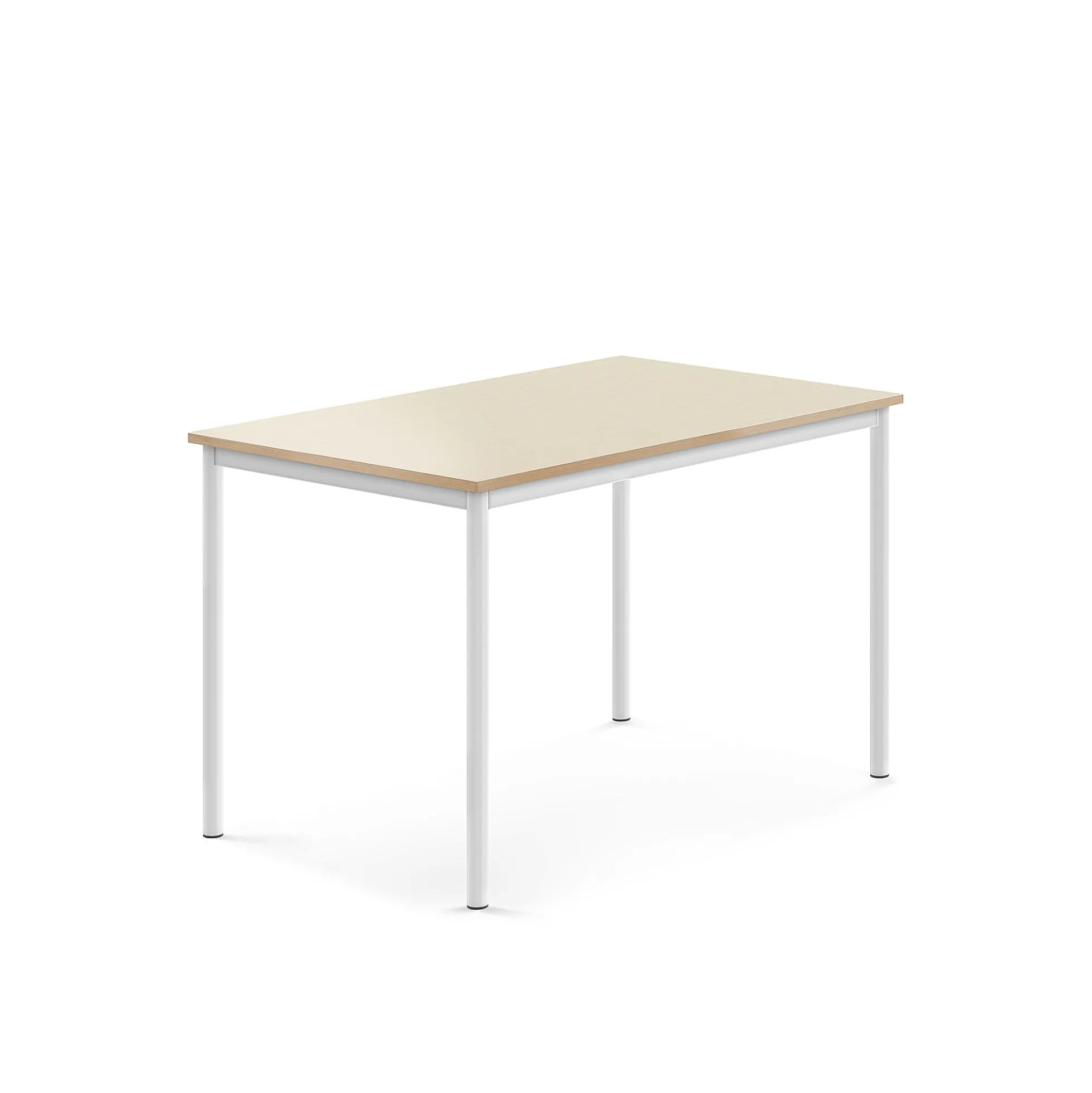 Pöytä BORÅS 1200x800x760 mm, koivulaminaatti, valkoinen