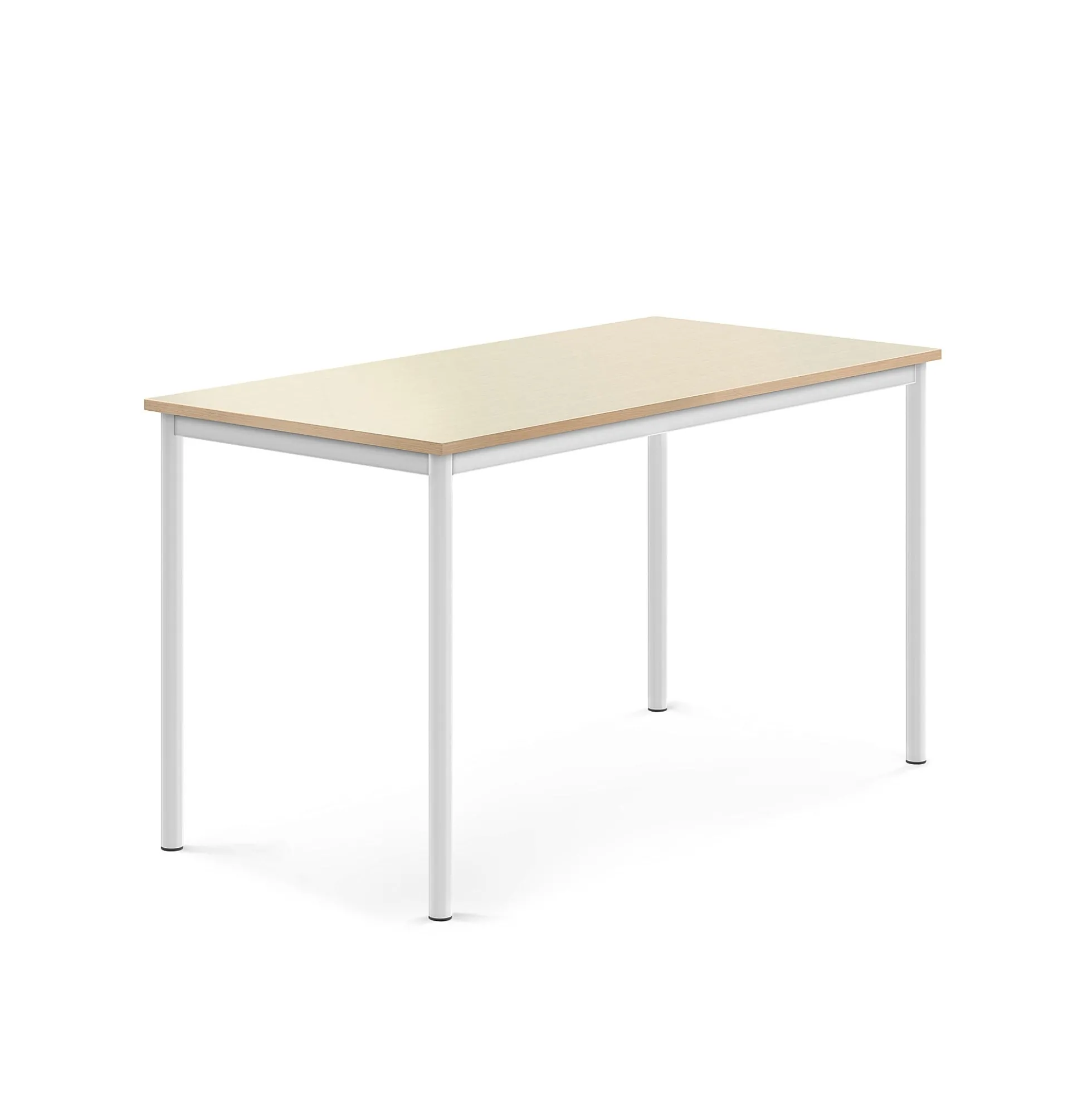 Pöytä BORÅS 1400x700x760 mm, koivulaminaatti, valkoinen