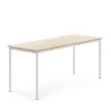 Pöytä BORÅS 1800x700x760 mm, koivulaminaatti, valkoinen