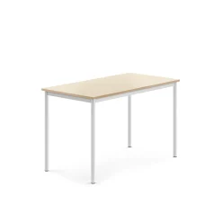 Pöytä BORÅS 1200x700x760 mm, koivulaminaatti, valkoinen