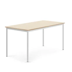 Pöytä BORÅS 1600x800x760 mm, koivulaminaatti, white