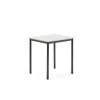 Pöytä BORÅS 700x600x720 mm, valkoinen laminaatti, antrasiitinharmaa