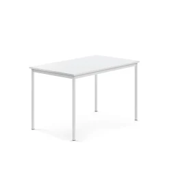 Pöytä BORÅS 1200x800x760 mm, valkoinen laminaatti, valkoinen