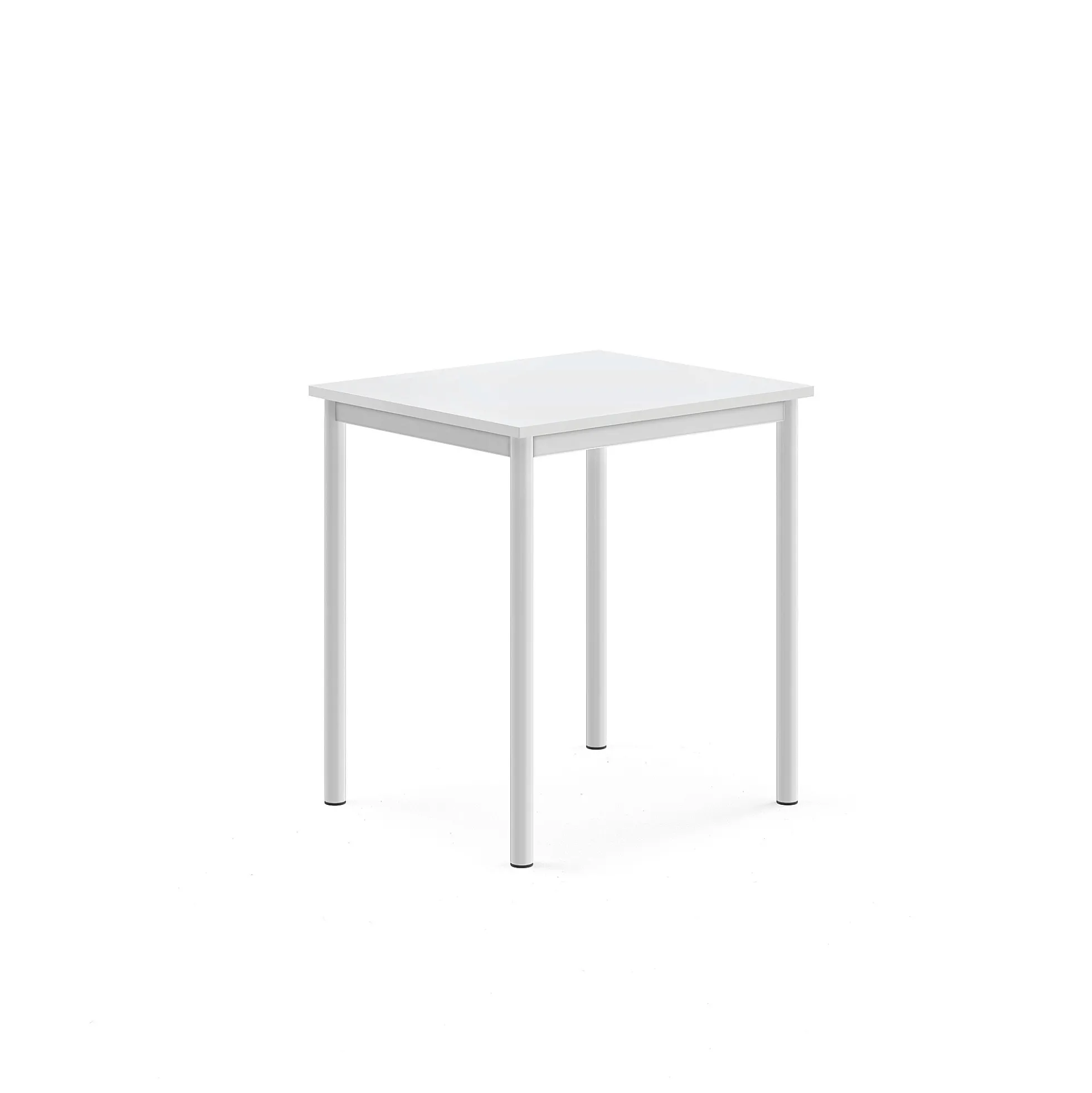 Pöytä BORÅS 700x600x760 mm, valkoinen laminaatti, valkoinen