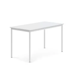 Pöytä BORÅS 1400x700x760 mm, valkoinen laminaatti, valkoinen