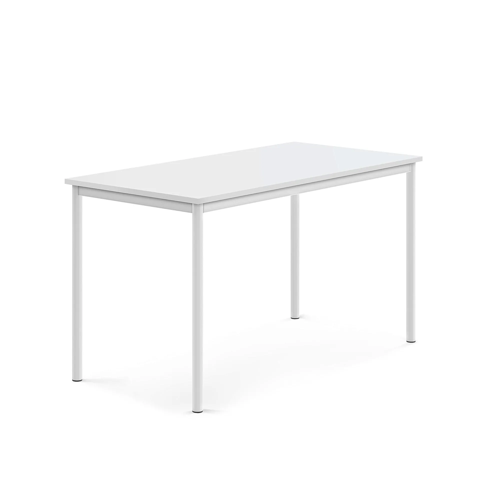 Pöytä BORÅS 1400x700x760 mm, valkoinen laminaatti, valkoinen