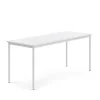 Pöytä BORÅS 1800x700x760 mm, valkoinen laminaatti, valkoinen