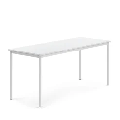 Pöytä BORÅS 1800x700x760 mm, valkoinen laminaatti, valkoinen