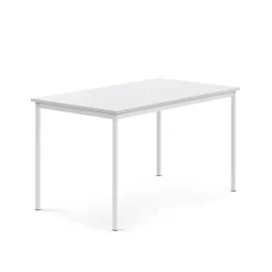 Pöytä BORÅS 1400x800x760 mm, valkoinen laminaatti, valkoinen