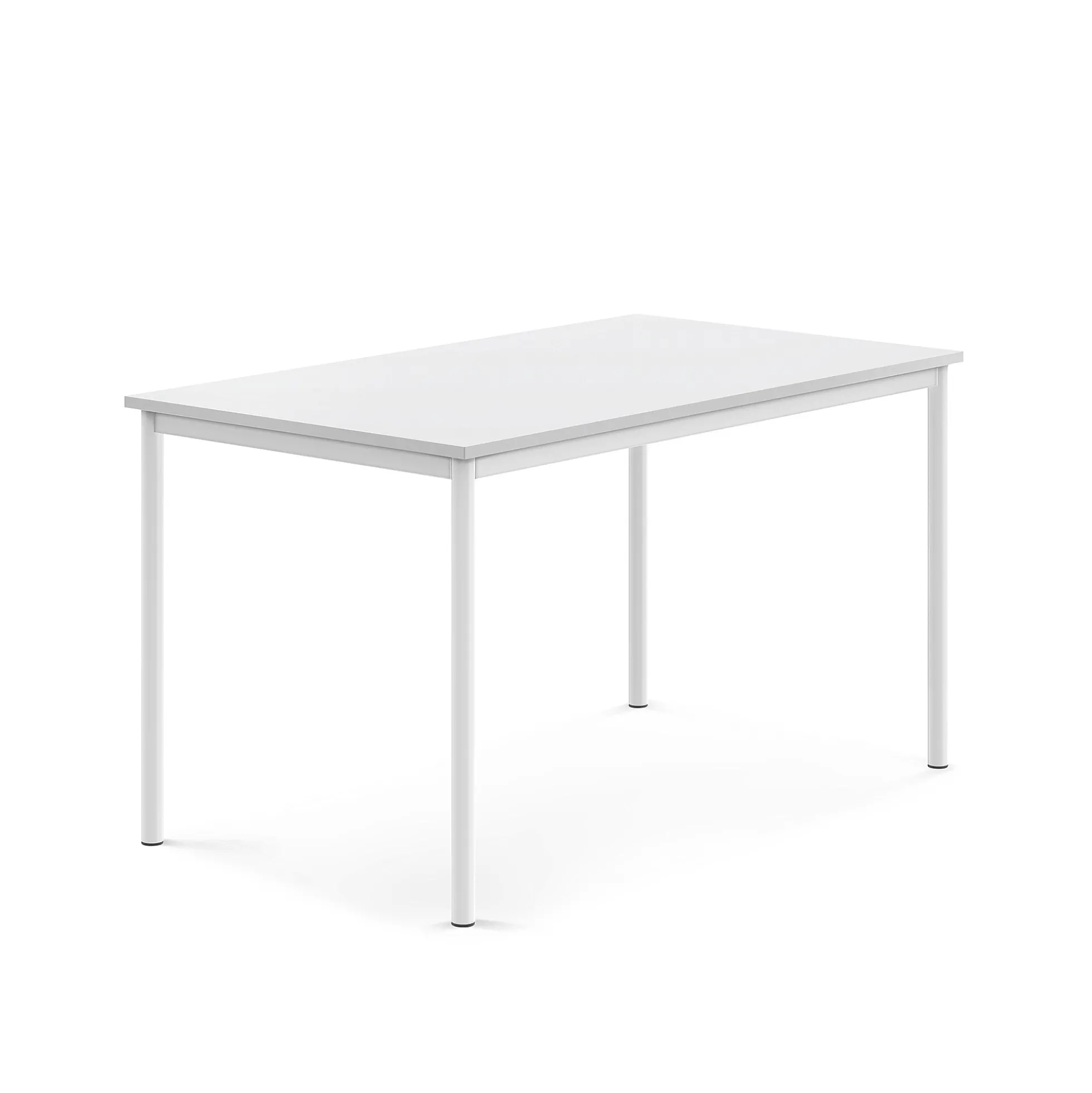 Pöytä BORÅS 1400x800x760 mm, valkoinen laminaatti, valkoinen