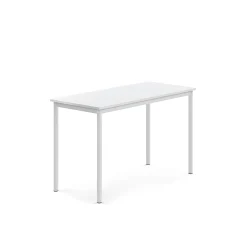 Pöytä BORÅS 1200x600x760 mm, valkoinen laminaatti, valkoinen