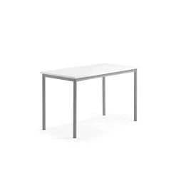 Pöytä BORÅS 1200x600x720 mm, valkotaulupöytälevy, alumiininharmaa