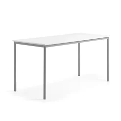 Pöytä BORÅS 1800x800x900 mm, valkotaulupöytälevy, alumiininharmaa