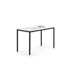 Pöytä BORÅS 1200x600x720 mm, valkotaulupöytälevy, antrasiitti