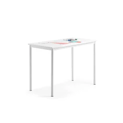 Pöytä BORÅS 1200x600x900 mm, valkotaulupöytälevy, valkoinen