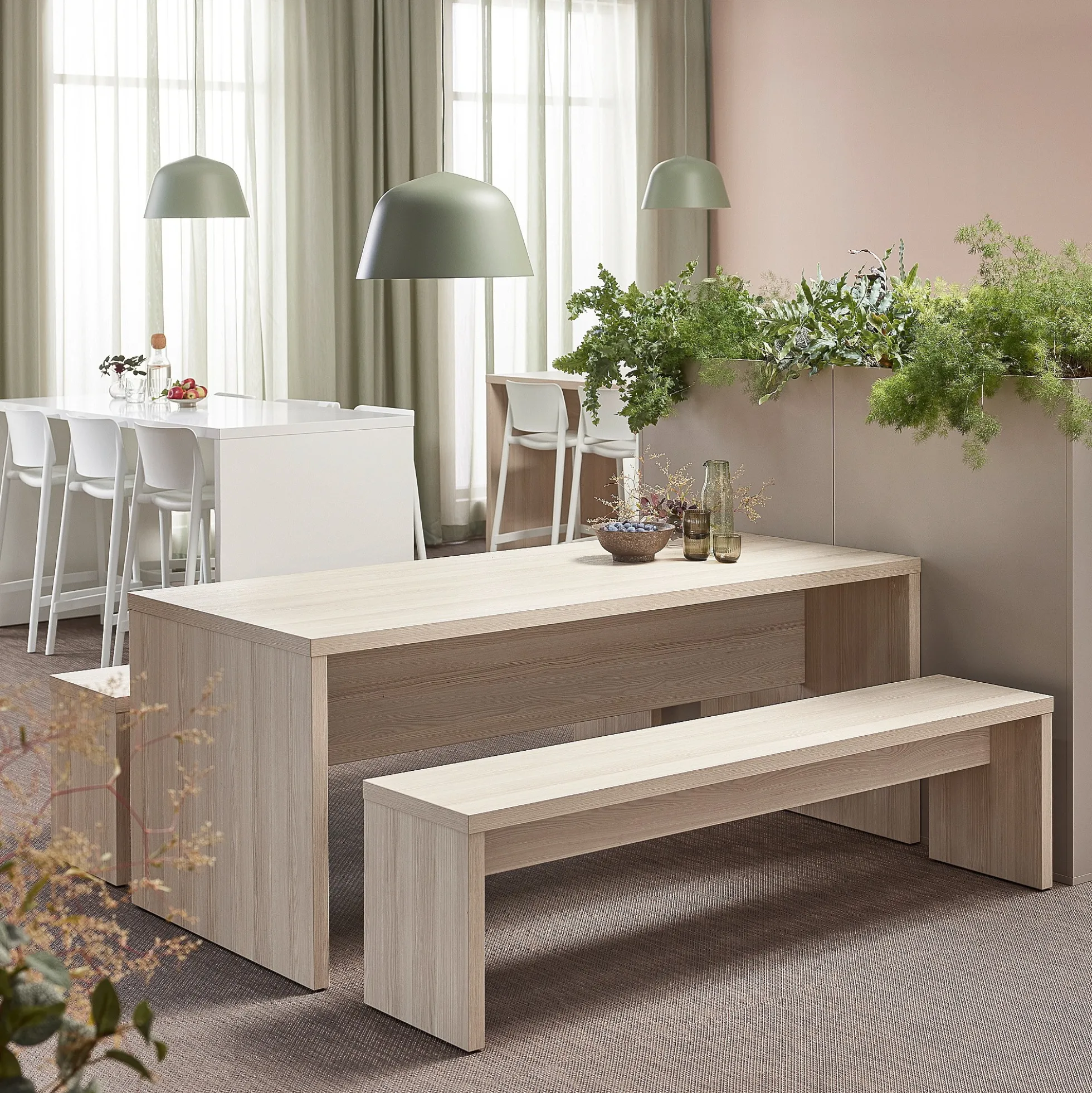 Pöytä CONNECT 1800x800x720 mm, saarni