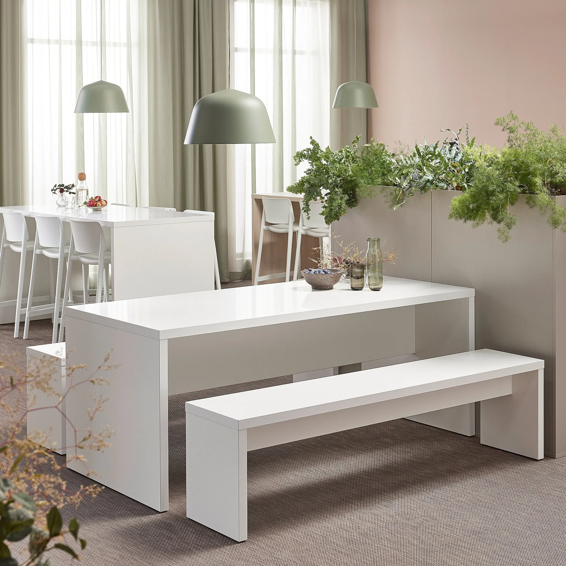 Pöytä CONNECT 1800x800x720 mm, valkoinen