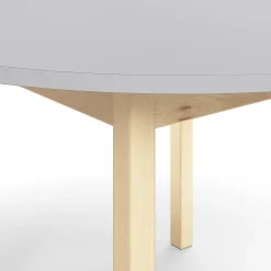 Pöytä DECIBEL Ø1200x530 mm, ääntä vaimentava korkeapainelaminaatti HPL, harmaa