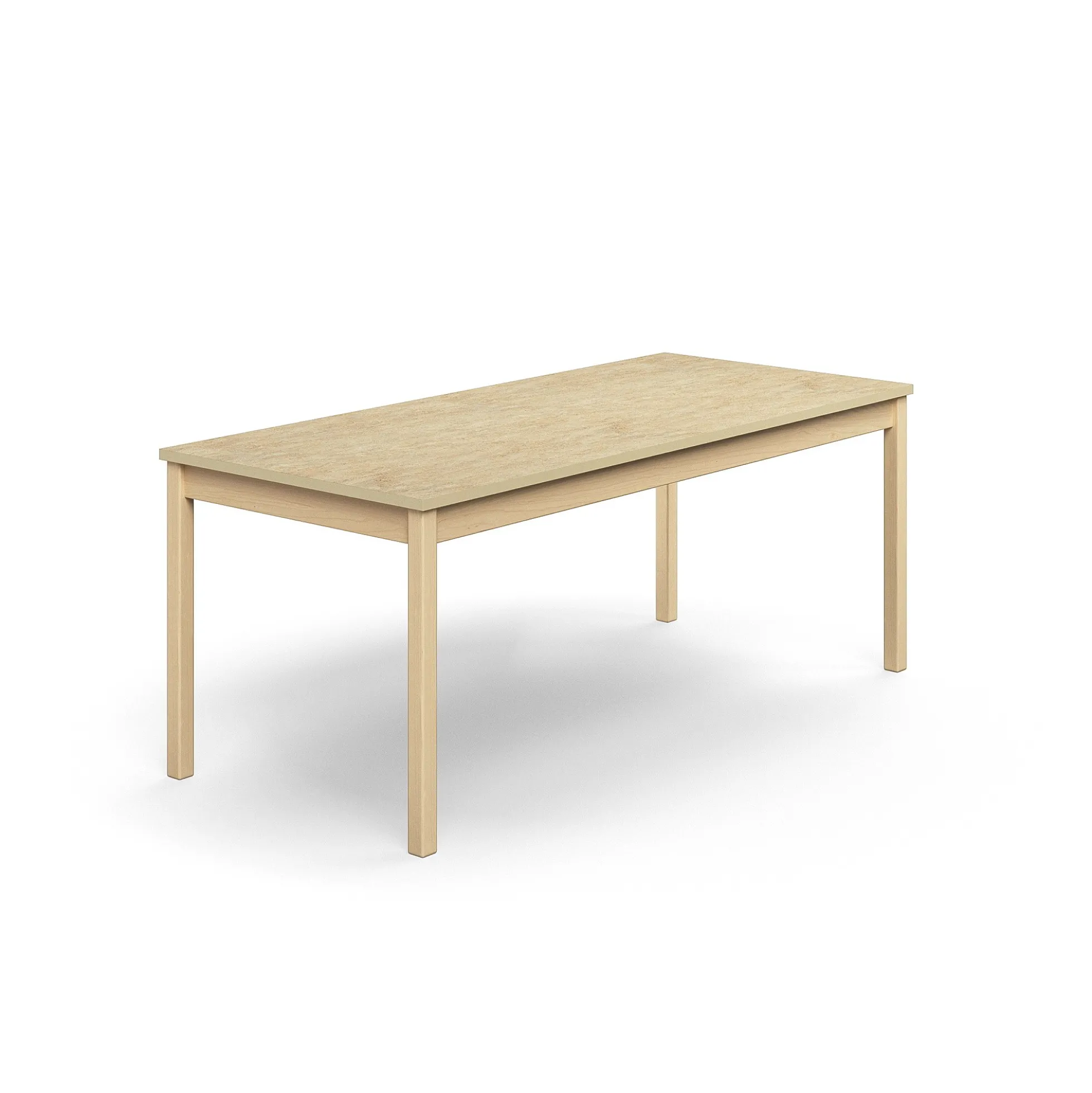 Pöytä DECIBEL 1800x800x720 mm, beige linoleumi, koivu