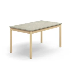 Pöytä DECIBEL 1400x800x720 mm, harmaa linoleumi, koivu