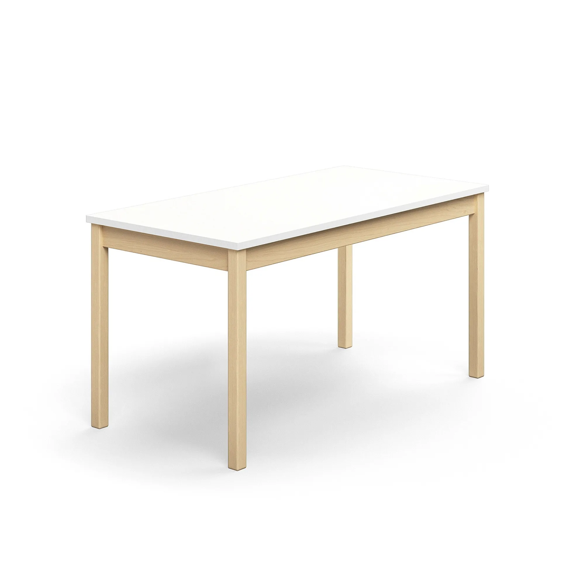Pöytä DECIBEL 1400x700x720 mm, ääntä vaimentava korkeapainelaminaatti HPL, valkoinen