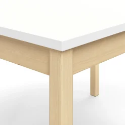Pöytä DECIBEL 1400x800x530 mm, ääntä vaimentava korkeapainelaminaatti HPL, valkoinen