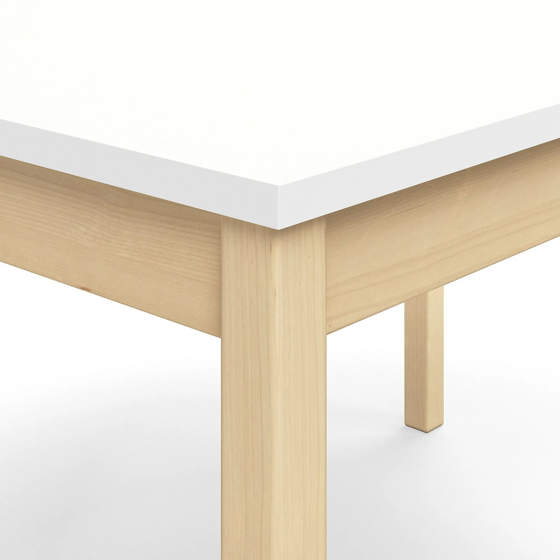 Pöytä DECIBEL 1400x800x530 mm, ääntä vaimentava korkeapainelaminaatti HPL, valkoinen