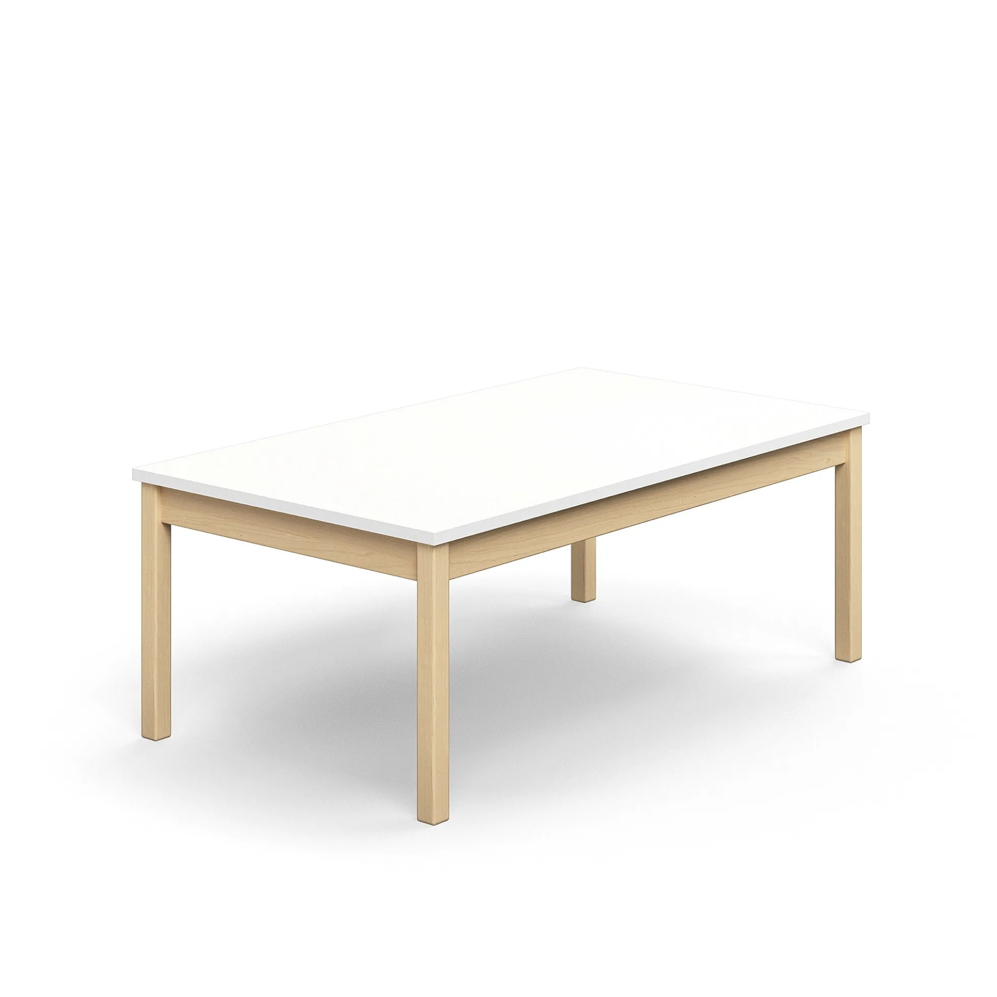 Pöytä DECIBEL 1400x800x530 mm, ääntä vaimentava korkeapainelaminaatti HPL, valkoinen