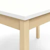 Pöytä DECIBEL 1800x800x720 mm, ääntä vaimentava korkeapainelaminaatti HPL, valkoinen