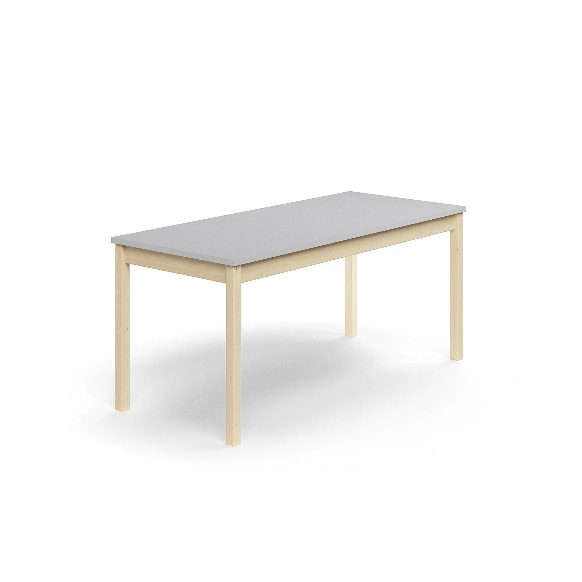 Pöytä DECIBEL 1600x700x720 mm, ääntä vaimentava korkeapainelaminaatti, koivu/harmaa